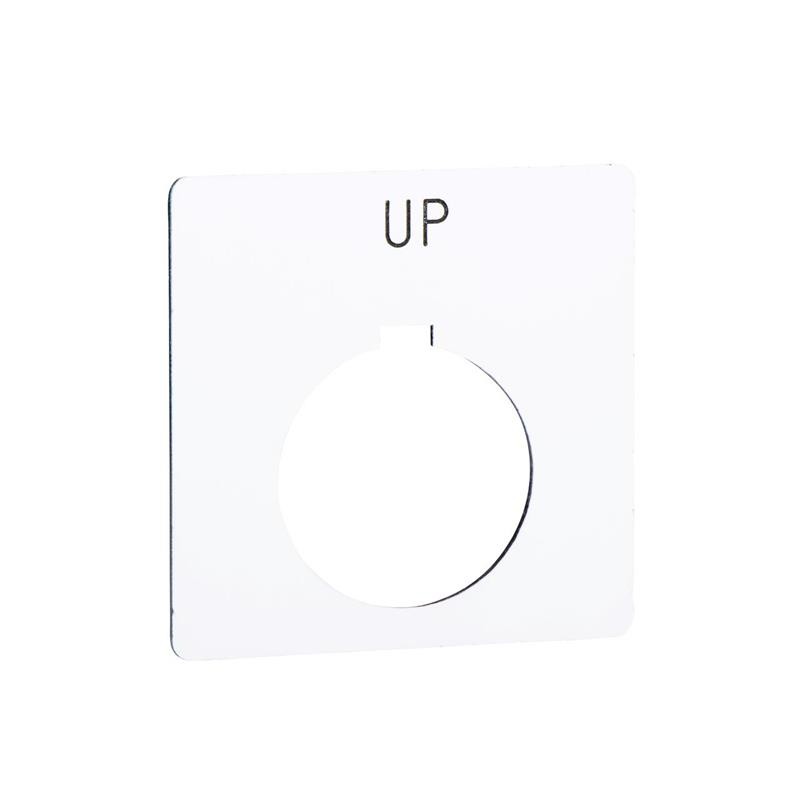 1 pcs : 9001KN111WP - PUSH BUTTON LEGEND PLATE 30MM T-