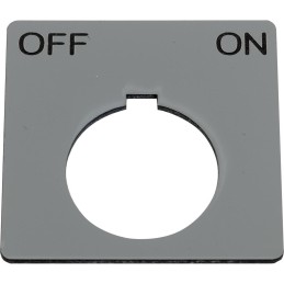 1 pcs : 9001KN144SP - PUSH BUTTON LEGEND PLATE 30MM T-
