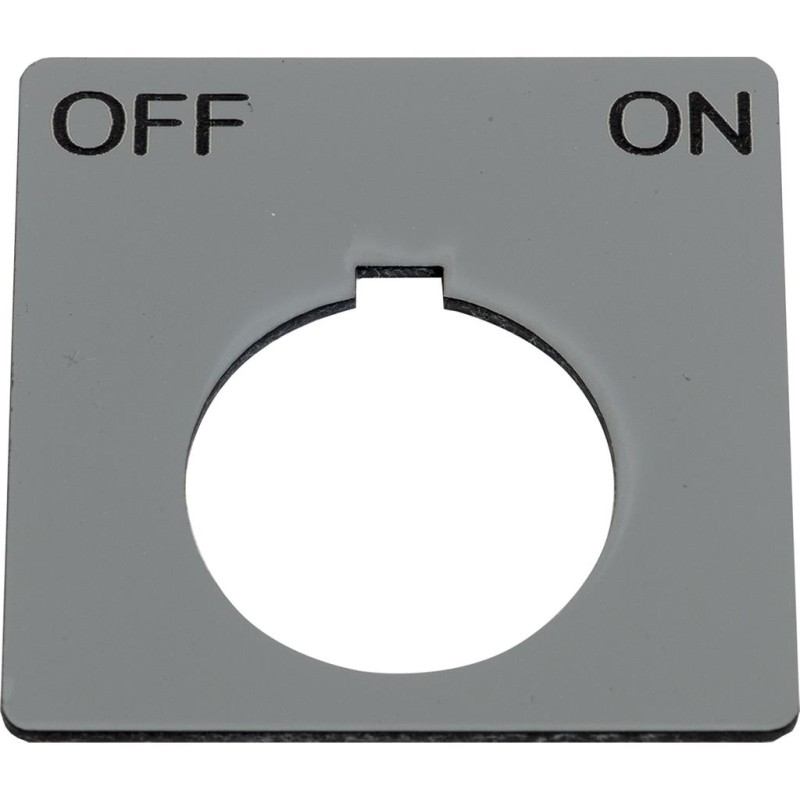 1 pcs : 9001KN144SP - PUSH BUTTON LEGEND PLATE 30MM T-