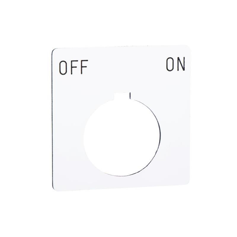 1 pcs : 9001KN145WP - PUSH BUTTON LEGEND PLATE 30MM T-