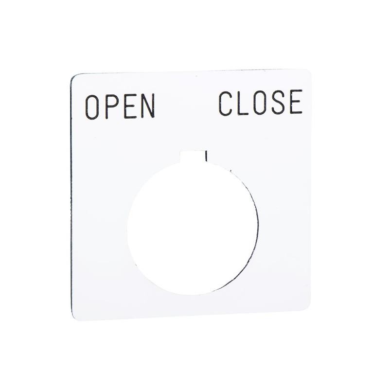 1 pcs : 9001KN146WP - PUSH BUTTON LEGEND PLATE 30MM T-