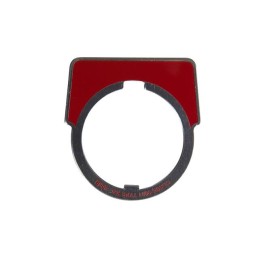 1 pcs : 9001KN200R - 30MM LEGEND PLATE - BLANK (RED)