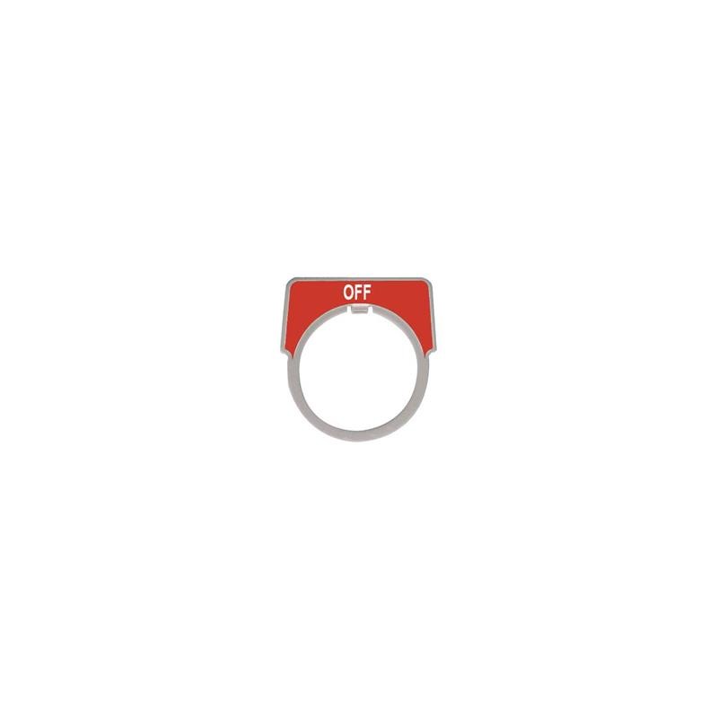 1 pcs : 9001KN204 - PUSH BUTTON LEGEND PLATE 30MM T-