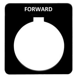 1 pcs : 9001KN206BP - PUSH BUTTON LEGEND PLATE 30MM T-