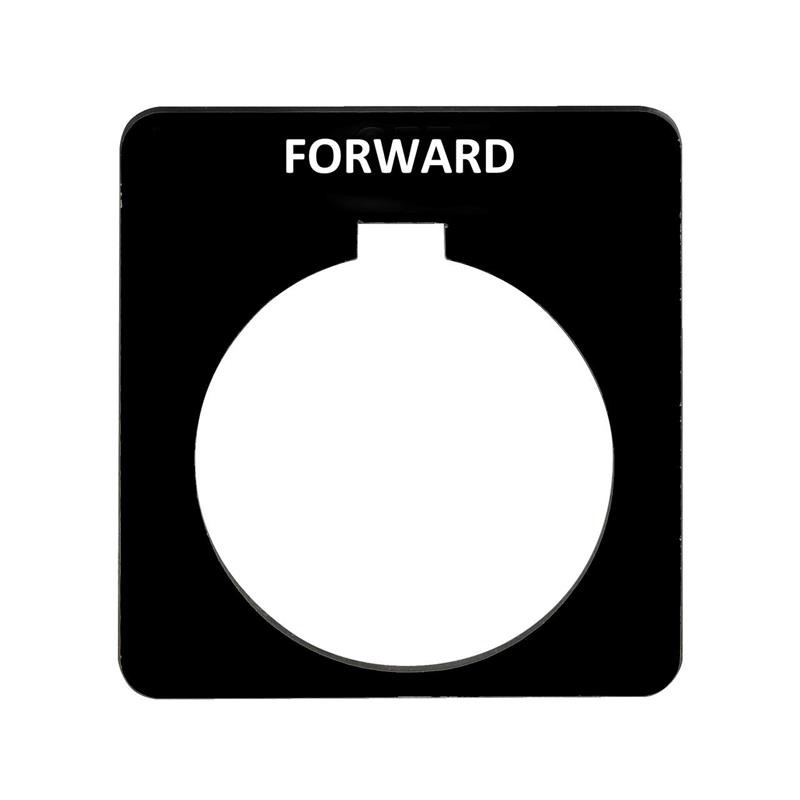 1 pcs : 9001KN206BP - PUSH BUTTON LEGEND PLATE 30MM T-