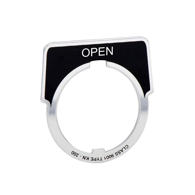 1 pcs : 9001KN209 - PUSH BUTTON LEGEND PLATE 30MM T-