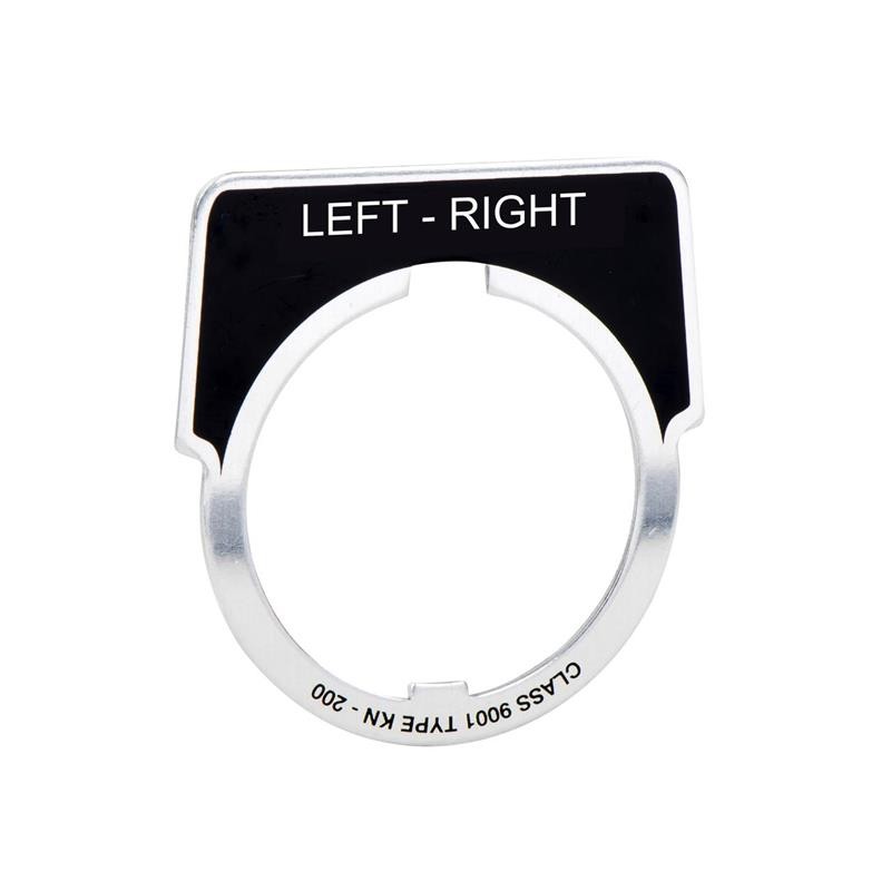 1 pcs : 9001KN256WP - PUSH BUTTON LEGEND PLATE 30MM T-