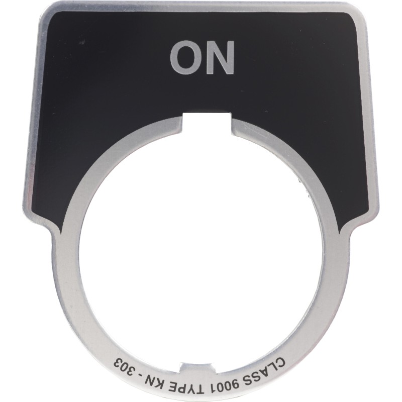 1 pcs : 9001KN303 - PUSH BUTTON LEGEND PLATE 30MM T-