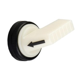 1 pcs : 9001W24 - WHITE LONG KNOB - FOR SELECTOR S