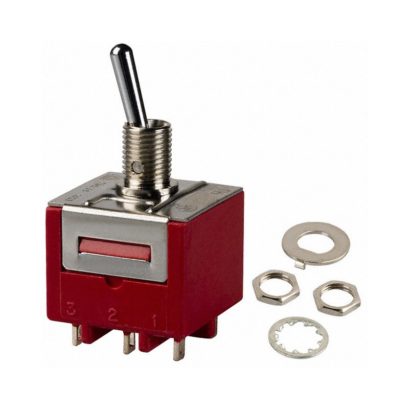 1 pcs : 9201SH3ZQE - SWITCH TOGGLE DPDT 6A 120V