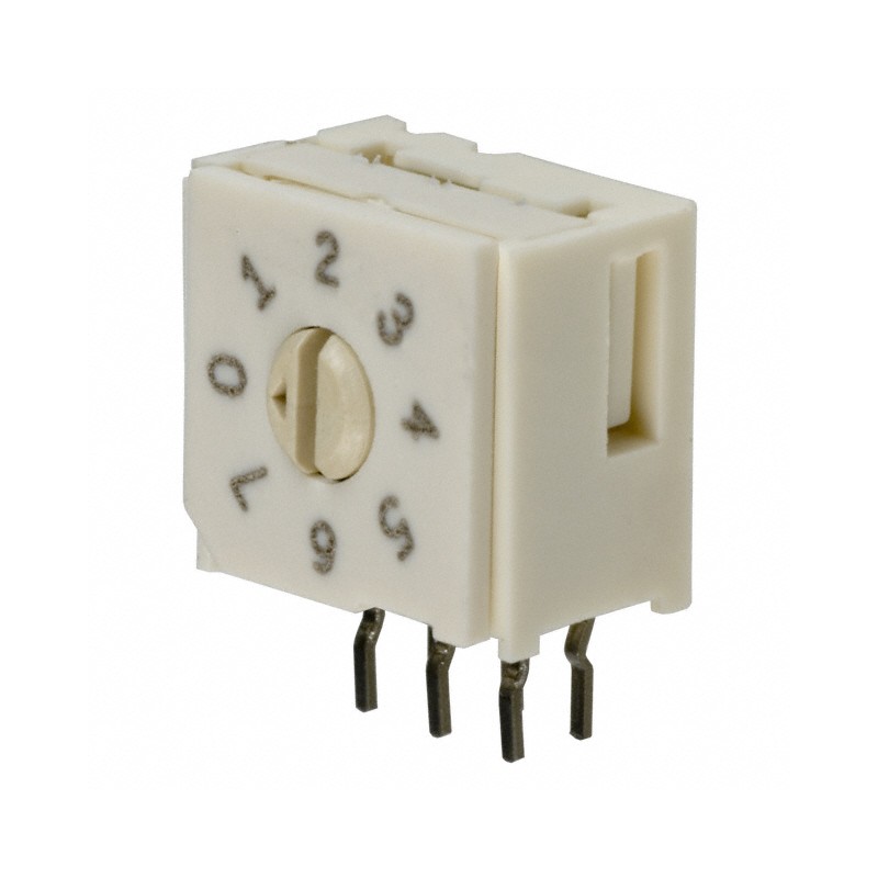 1 pcs : 94HAB08RAT - SWITCH ROTARY DIP OCTAL 0.1A 50V