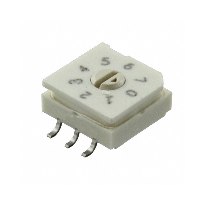1 pcs : 94HAB08WRT - SWITCH ROTARY DIP OCTAL 0.1A 50V