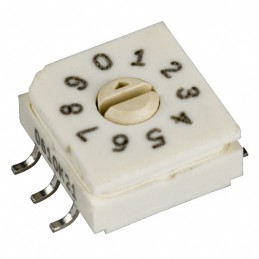 1 pcs : 94HAB10WT - SWITCH ROTARY DIP BCD 0.1A 50V