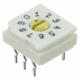 1 pcs : 94HAC10T - SW ROTARY DIP BCD COMP 0.1A 50V