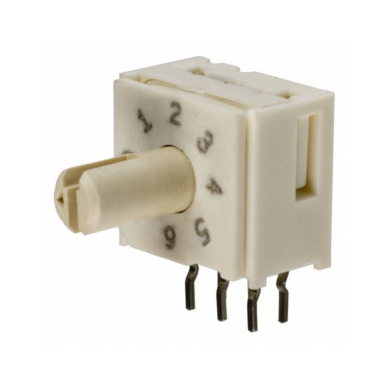 1 pcs : 94HBB08RAT - SWITCH ROTARY DIP OCTAL 0.1A 50V