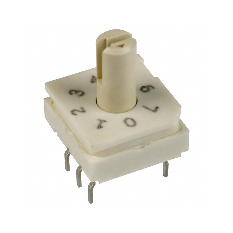 1 pcs : 94HBB08T - SWITCH ROTARY DIP OCTAL 0.1A 50V