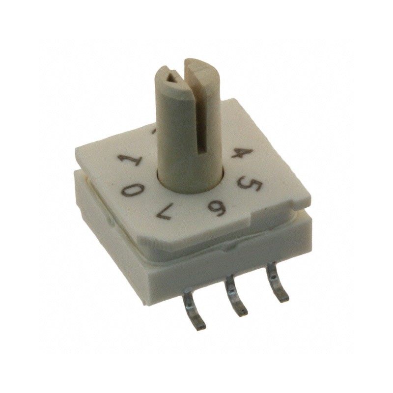 1 pcs : 94HBB08WT - SWITCH ROTARY DIP OCTAL 0.1A 50V
