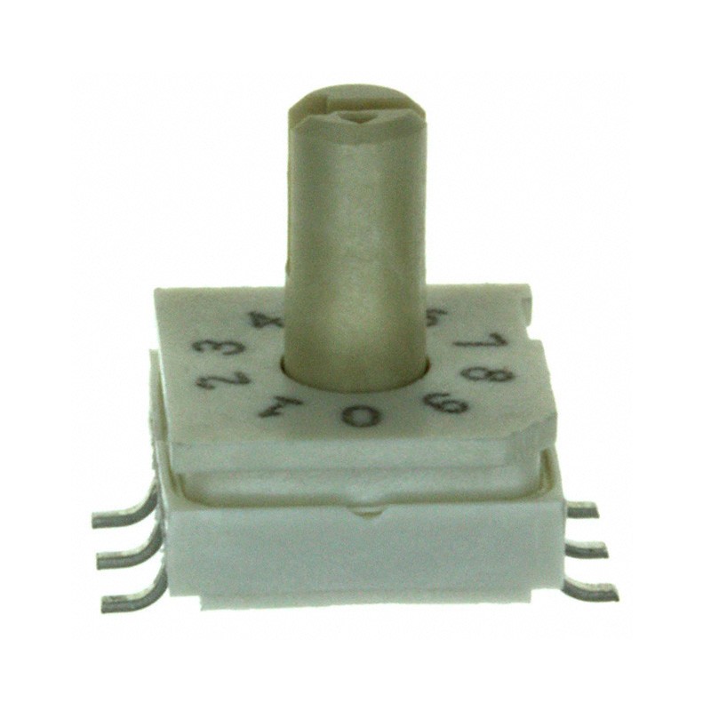 1 pcs : 94HBB10WT - SWITCH ROTARY DIP BCD 0.1A 50V