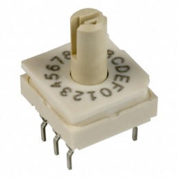 1 pcs : 94HBB16T - SWITCH ROTARY DIP HEX 0.1A 50V