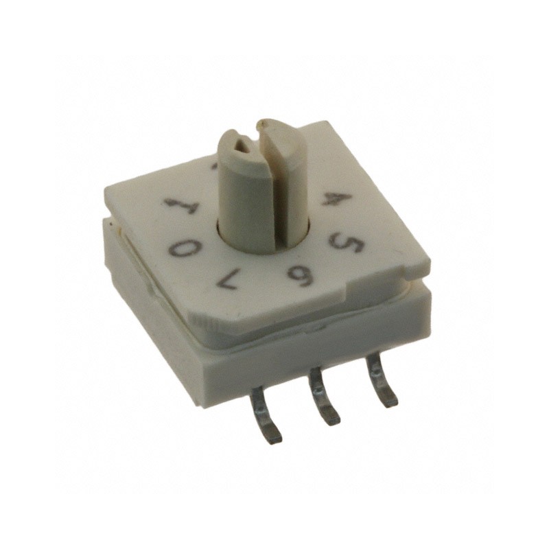 1 pcs : 94HCB08WT - SWITCH ROTARY DIP OCTAL 0.1A 50V