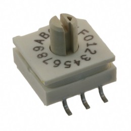1 pcs : 94HCB16WT - SWITCH ROTARY DIP HEX 0.1A 50V