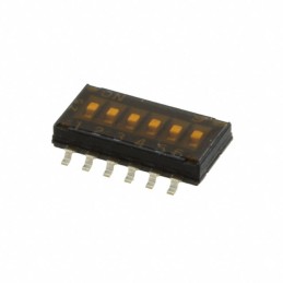 1 pcs : 97C06SRT - SWITCH SLIDE DIP SPST 0.025A 24V