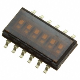 1 pcs : 97C06ST - SWITCH SLIDE DIP SPST 0.025A 24V