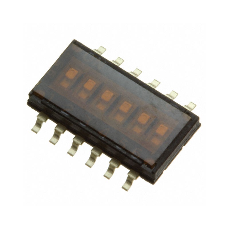 1 pcs : 97C06ST - SWITCH SLIDE DIP SPST 0.025A 24V