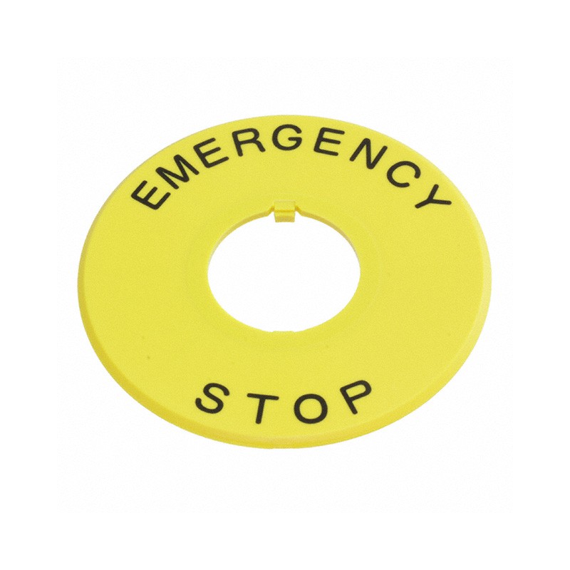 1 pcs : A02-U27Y - EMERG STOP PLATE A02ESI/ESH