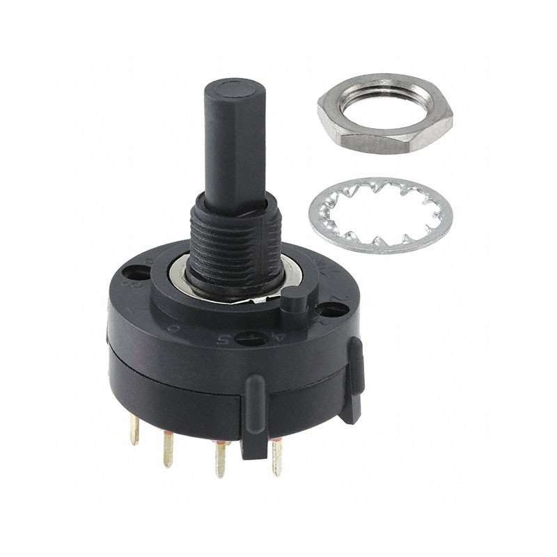 1 pcs : A10405RNCQE - SWITCH ROTARY 4POS 2.5A 125V