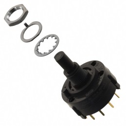 1 pcs : A11203RNCB - SWITCH ROTARY 12POS 0.4VA 20V