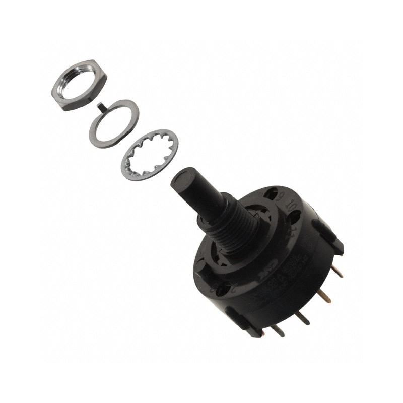 1 pcs : A11203RNCQK - SWITCH ROTARY 12POS 2.5A 125V