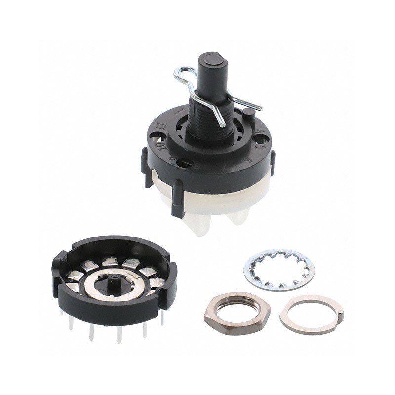 1 pcs : A11203RNMCQ - SWITCH ROTARY 12POS 2.5A 125V