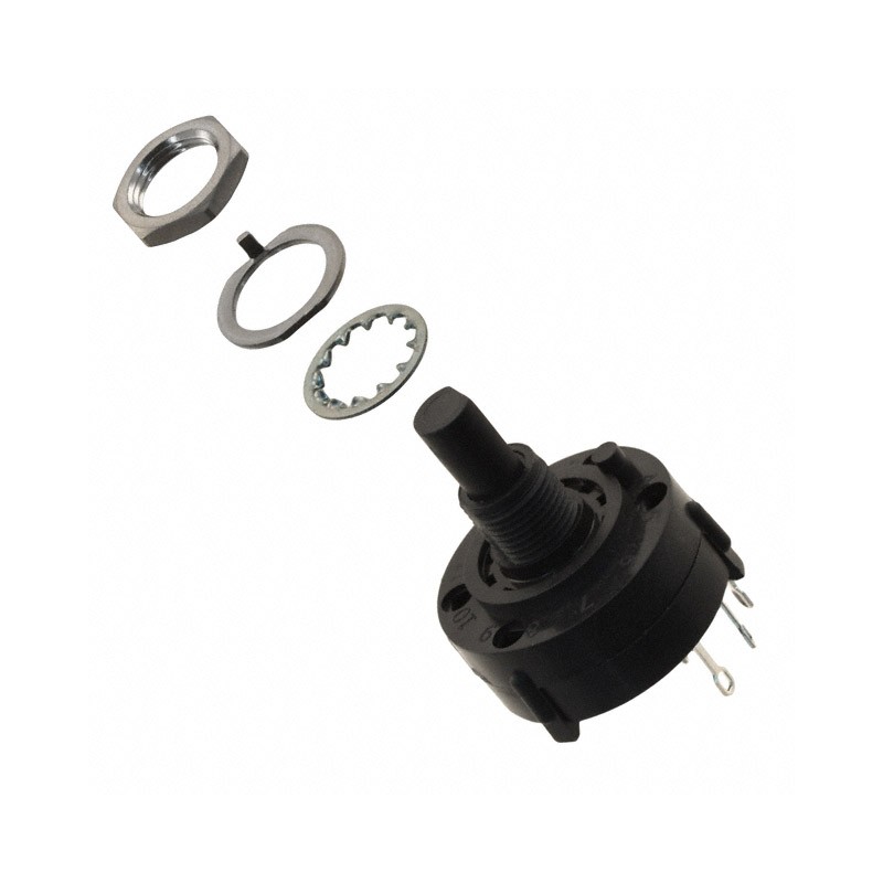 1 pcs : A11503RNZQ - SWITCH ROTARY 3POS 2.5A 125V