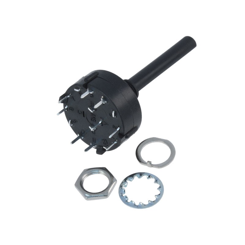 1 pcs : A12515RNCQ - SWITCH ROTARY 8POS 2.5A 125V