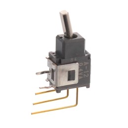 1 pcs : A12HV - SWITCH TOGGLE SPDT 0.4VA 28V