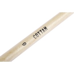 1 Pack of 5 - Cottam Thin 6.4mm Fibre Paint Brush with Round Bristles
