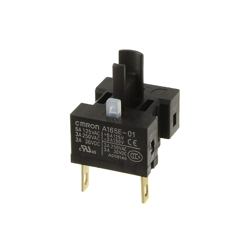 1 pcs : A165E-01 - CONTACT BLOCK SPST-NC 5A 125V