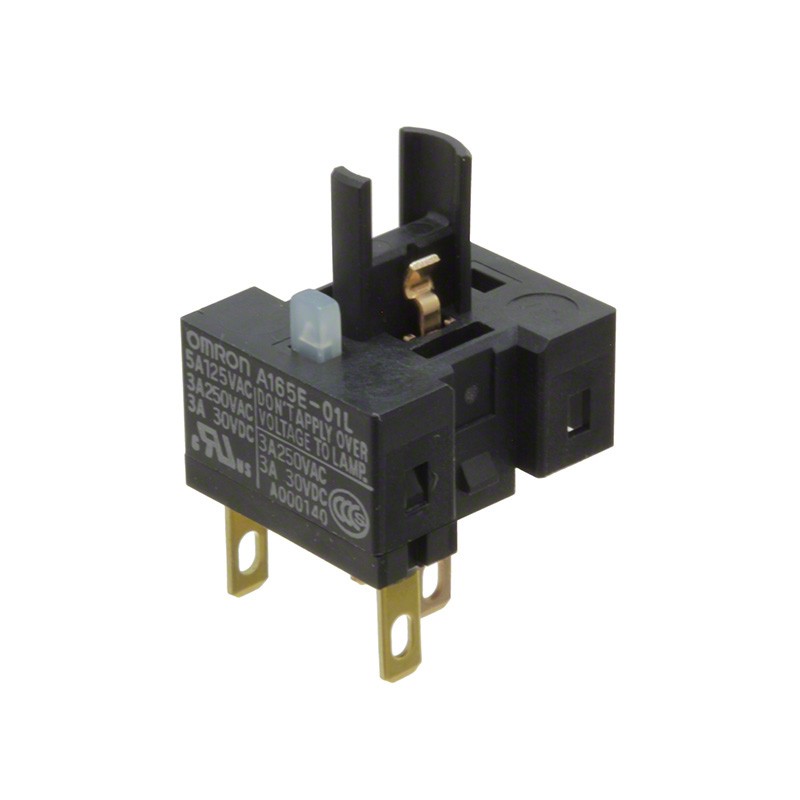 1 pcs : A165E-01L - CONTACT BLOCK SPST-NC 5A 125V