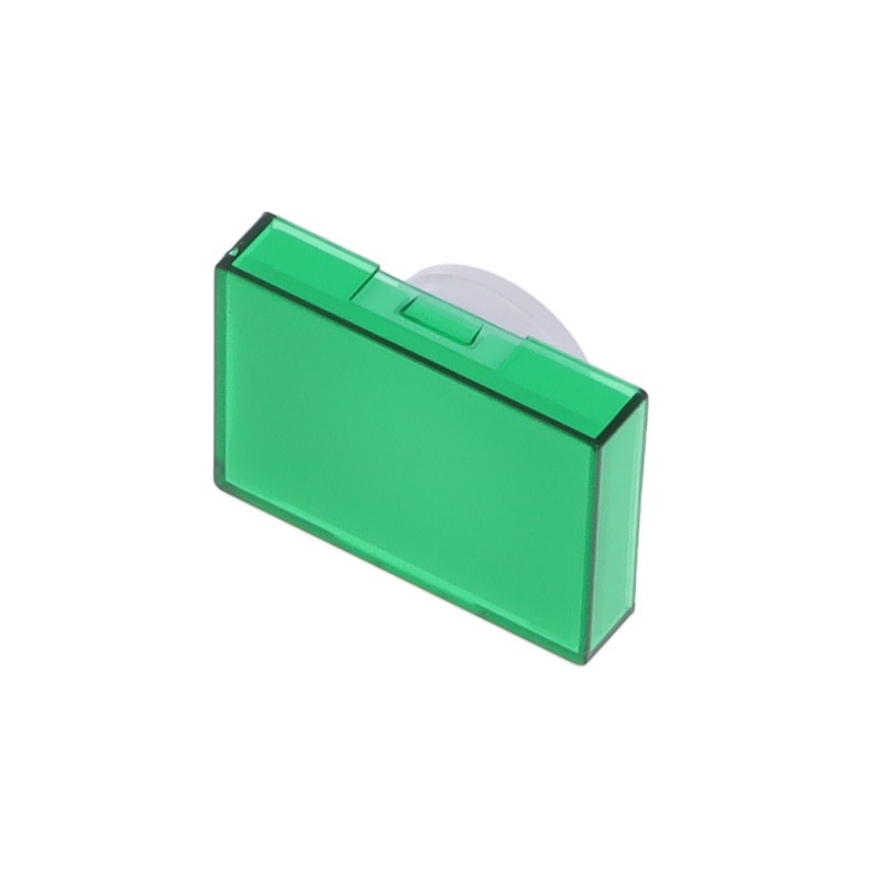 1 pcs : A165L-JG - CAP PUSHBUTTON RECTANGULAR GREEN