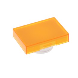 1 pcs : A165L-JY - CAP PUSHBUTTON RECT YELLOW