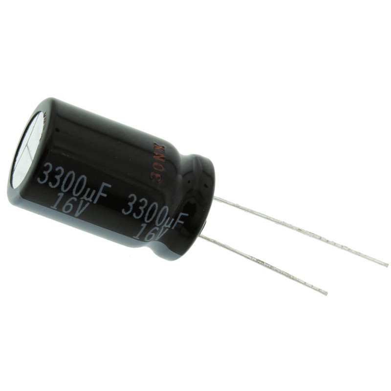 200 pcs - Panasonic 3300μF Aluminium Electrolytic Capacitor 16V dc, Radial, Through Hole - EEUHD1C332