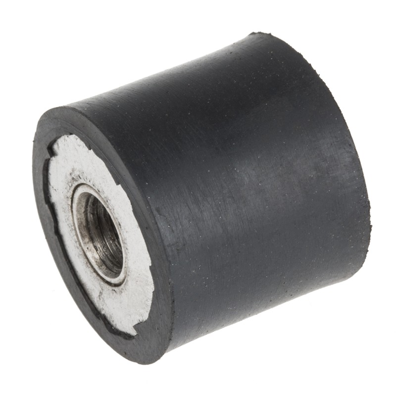 1 Bag of 2 - RS PRO M8 Anti Vibration Mount, Female Buffer Foot with 40.94kg Compression Load
