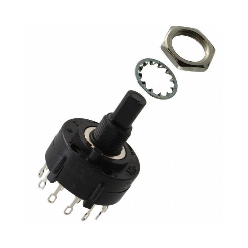 1 pcs : A20503RNZQK - SWITCH ROTARY 5POS 2.5A 125V