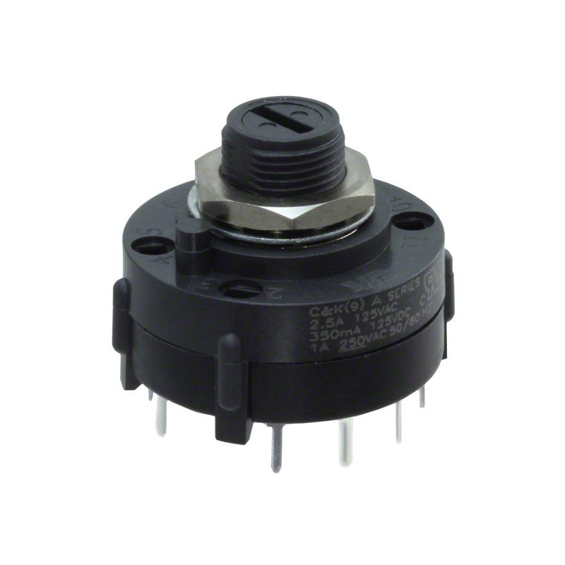 1 pcs : A205S1MNCQ - SWITCH ROTARY 5POS 2.5A 125V