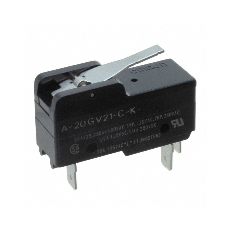 1 pcs : A-20GV21-C-K - SWITCH SNAP ACTION SPDT 20A 125V
