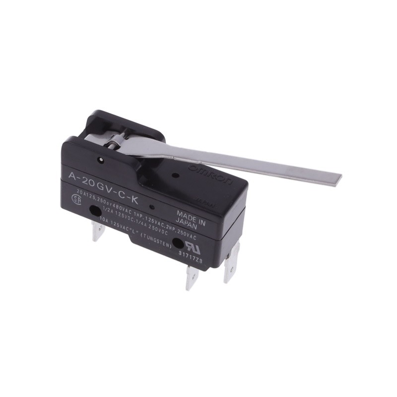 1 pcs : A-20GV-C-K - SWITCH SNAP ACTION SPDT 20A 125V
