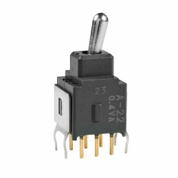 1 pcs : A22JB - SWITCH TOGGLE DPDT 0.4VA 28V