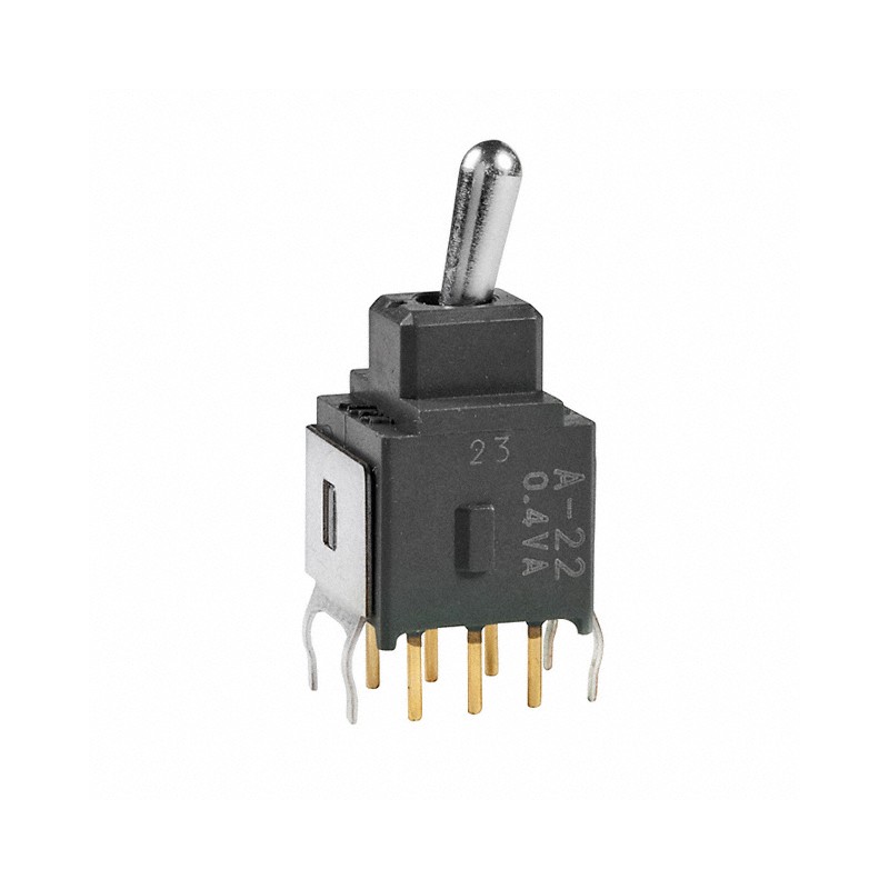 1 pcs : A22JB - SWITCH TOGGLE DPDT 0.4VA 28V