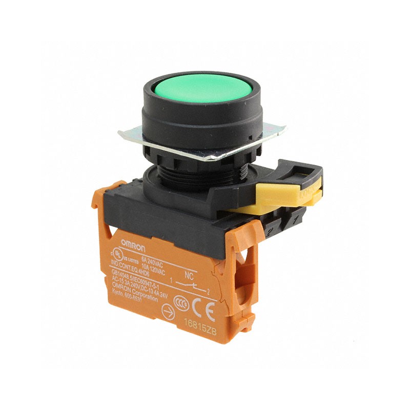 1 pcs : A22NN-BNM-NGA-G002-NN - SWITCH PUSH SPST-NC 10A 120V